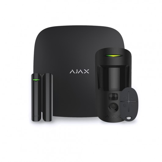 Ajax Starterkit EA-SET02-H2PB - Alarmanlage Set Funk, schwarz, Ethernet /  WLAN / 3G