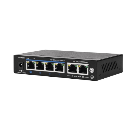 ABUS ITAC10100 - Switch Gigabit PoE 4 ports