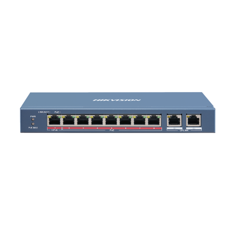 DS-3E0310HP-E - 8 Port Fast Ethernet Unmanaged POE Switch