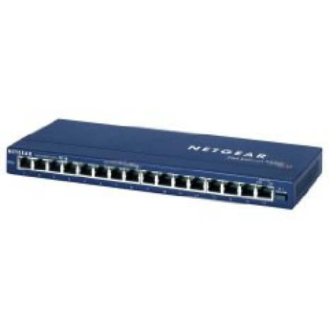 Switch 16 ports 100Mbps, sans ventilateur en boîtier métal_1