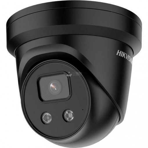 DS-2CD2346G2-ISU/SL(2.8mm)(C)(BLACK) - Caméra IP AcuSense 4MP Turret fixe, alarmes audio et visuelles