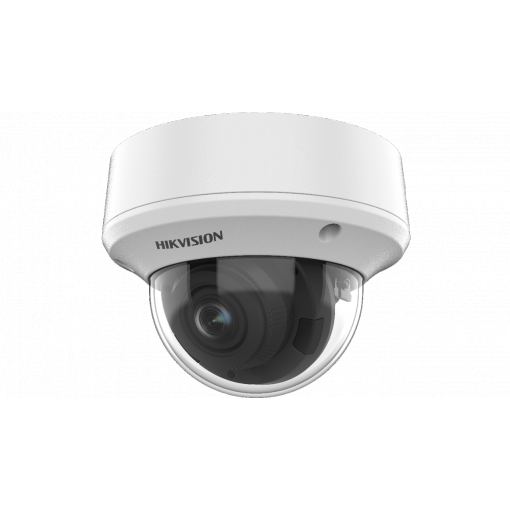 DS-2CE5AH0T-VPIT3ZE(2.7-13.5mm)(C) - Caméra dôme 5MP à vari-focale motorisée PoC, anti-vandales