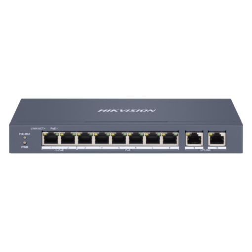 DS-3E1310HP-EI - Switch 8 ports Fast Ethernet Smart POE