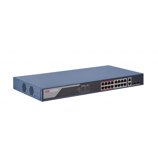 DS-3E1318P-EI - 16 Port Fast Ethernet Smart POE Switch