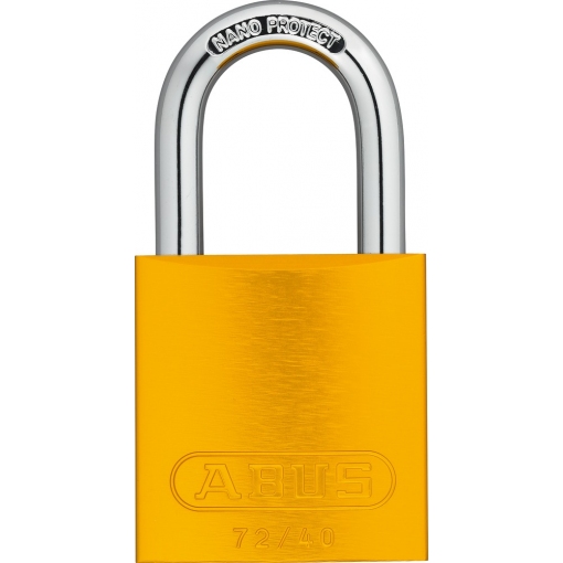 ABUS - Cadenas en aluminium 72/40 Jaune B/DFNLI