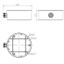 Boîtier de raccordement incl. 10° pour série DS-2CD45xx_3